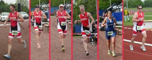 Beim Lauf: v.l. Nico, Oli, Norman, Sebastian, Salvatrice und Mark